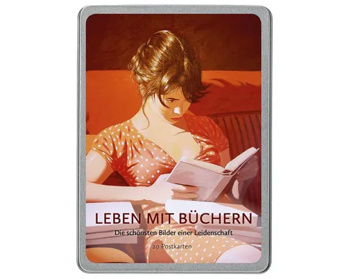 Postkarte Leben mit Büchern: Die schönsten Bilder einer Leidenschaft