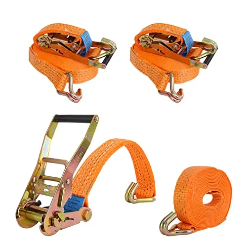 TRUTZHOLM Spanngurt 8m 5000kg - TÜV/GS geprüftes 2er Set - Robuste Spanngurte für die Ladungssicherung, ideal zum Schutz vor Verrutschen und Beschädigungen beim Transport. Mit stabiler Metallratsche für einfaches Festzurren und 100% Polyester für hohe Reißfestigkeit.