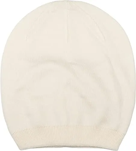styleBREAKER Unisex Feinstrick Beanie Mütze Einfarbig mit Rippbündchen, Doppellagige Winter Strickmütze warm 04024195, Farbe:Weiß (Creme-Weiß)