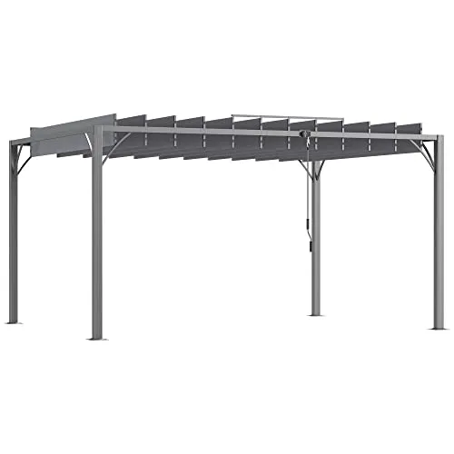 Outsunny bioklimatische Pergola 4 x 3 m