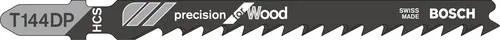 Bosch Accessories 2609256726 Stichsägeblatt HCS, T 144 DP Precision for Wood 2St.