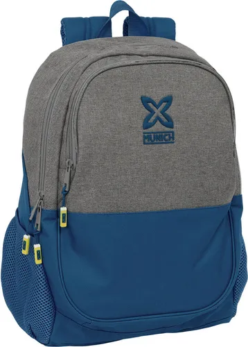 Schulrucksack Munich Street Blau Grau 32 x 44 x 16 cm