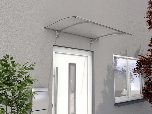 Gutta Vordach PT Secco 150 – Elegantes Vordach in Edelstahloptik