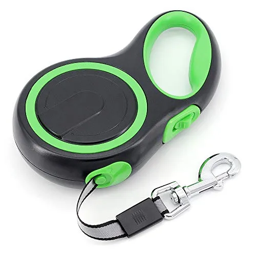 MoYouno 8M Lange einziehbare Hundeleine, hundeleine ausziehbar,Leine 8m,High-End Pet Lead Automatische ausziehbare Hundetrainingsleine bis zu 50kg für Kleine, Mittelgroße und Große Hunde (Grün)