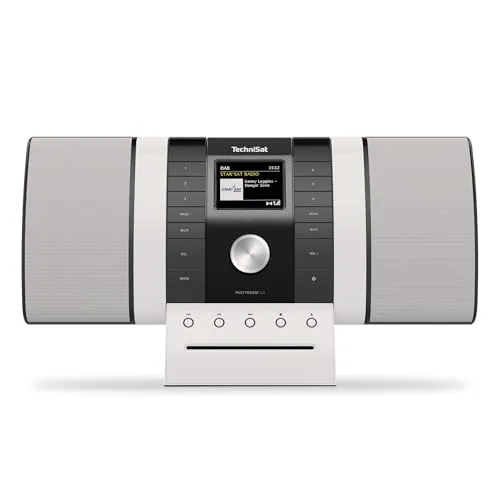 TechniSat MultyRadio 4.0 - Internetradio in Schwarz/Weiß - Radios: Hochwertiges Internetradio mit vielseitigen Streaming-Möglichkeiten für grenzenlosen Musikgenuss.
