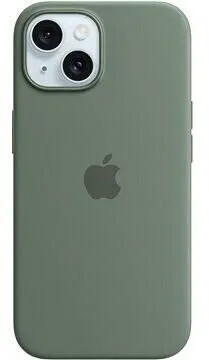APPLE iPhone 15 Plus Silicone Case with MagSafe - Cypress, stylisches Design und optimaler Schutz für Ihr Gerät