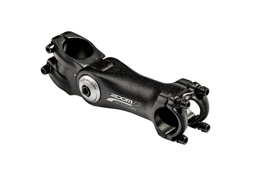 ZOOM Lenkervorbau 1 1/8 Zoll mit Winkelverstellung - Hochwertiger Aluminium-Vorbau für Fahrradlenker, ideal für MTB und Trekking. Verstellbarer Winkel von 0-60° für optimale Anpassung. Robuste Bauweise und einfache Montage.