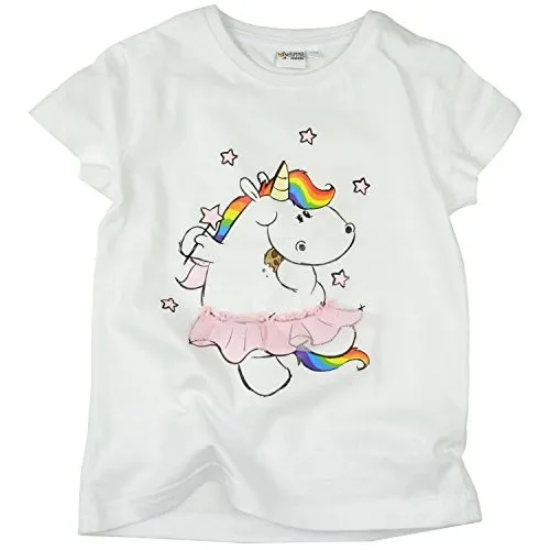 Pummeleinhorn - Shirt Bedruckt mit Tüll-Applikation, Gr. 134/140