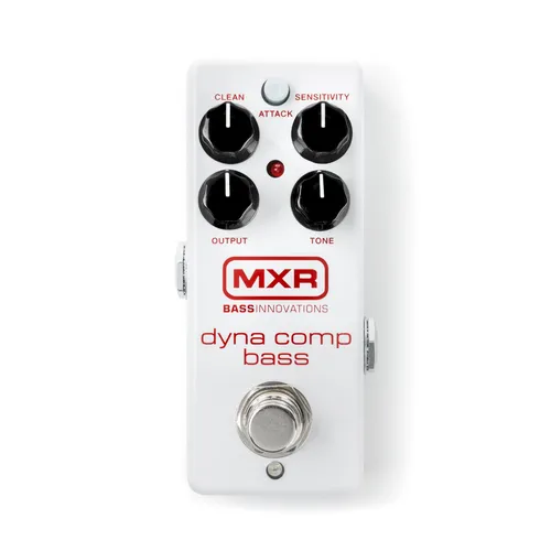 MXR M282 Bass Dyna Comp Mini Compressor - Gitarren-Kompressoren, kompakte Mini-Version des berühmten Dyna Comp, ideal für jedes Pedalboard und bietet analoge Technologie mit True Bypass.