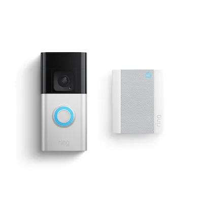 Ring Video Doorbell+ Chime (2nd Gen) - Türklingelanlagen: Kabellose IP-Video-Türsprechanlage mit HD-Video und Gegensprechfunktion für mehr Sicherheit und Komfort.