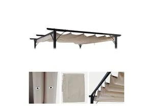 Ersatzbezug für Dach Pergola Pavillon MCW-C42 370x300cm