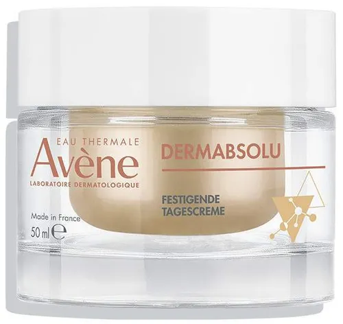 Avène DERMABSOLU festigende Tagescreme - Arzneimittel für mehr Hautelastizität, strafft Gesichtskonturen und nährt intensiv mit Bakuchiol und Pro-Ceramiden für ein strahlendes Hautbild.