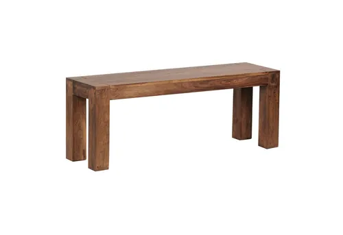 FINEBUY Essbank SuVa2382_1 - Massivholz Küchenbank im Landhausstil - Essbänke aus hochwertigem Mango-Holz, zeitloses Design, ideal für gemütliche Esszimmer mit einer Belastbarkeit von bis zu 150 kg.
