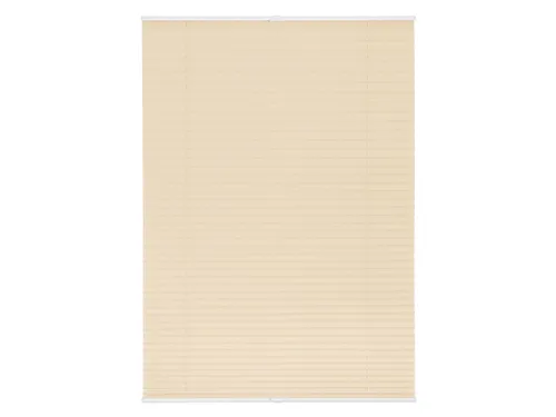 Lichtblick Plissee Klemmfix 90 x 130 cm, creme - Ohne Bohren - Plissee in creme mit lichtdurchlässigem Polyesterstoff, ideal für Fenster. Einfache Klemmfix-Montage ohne Bohren, verbessert die Raumakustik und sorgt für Privatsphäre.