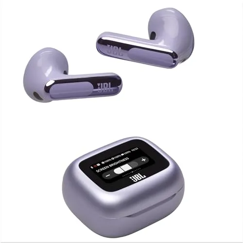 JBL JBLLIVEFLEX3PUR Kopfhörer in Purpur - Intra-aurikuläre Kopfhörer mit Mikrofon, Bluetooth 5.3 und IP54 Schutz – ideal für Musikgenuss unterwegs und beim Sport.