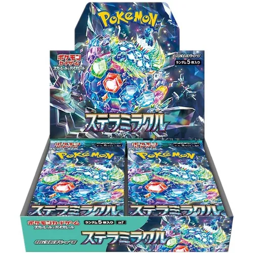 Pokemon Stellar Miracle Booster Display Japanisch - TCG OVP Displays, enthält 36 Booster Packs der Edition Scarlet & Violet für spannende Spielerlebnisse und Sammlermomente.