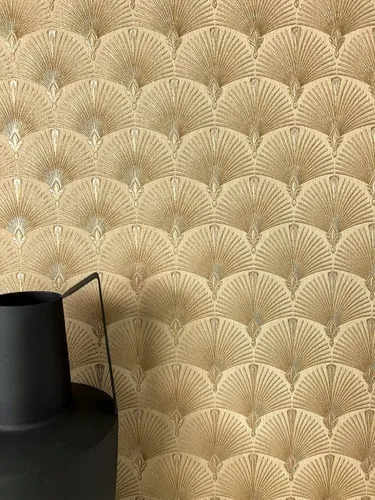 Newroom Vliestapete Elwin Gold in gold von Newroom