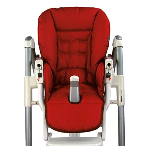 BAMBINIWELT Ersatzbezug Sitzkissen Bezug kompatibel mit Peg Perego Prima Pappa-Diner (rot)