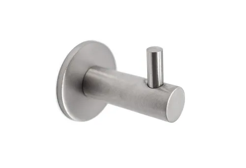 K&L Wall Art Wandhaken Edelstahl Kleiderhaken rostfrei Handtuchhalter Silber Garderobe, (Haken, 1), inkl Dübel, Schraube