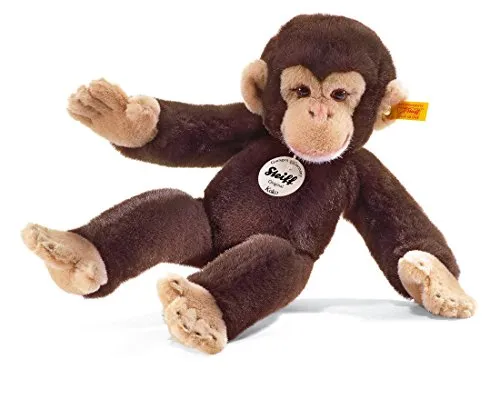 Steiff 280122 25 cm Koko der Kuschelaffe - Weicher Spielkamerad in Dunkelbraun, ideal für Kinder und Abenteuer