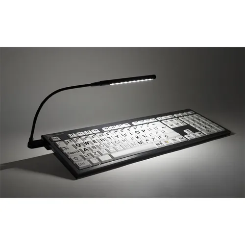 Logickeyboard LogicLight v2 USB Keyboard Light (schwarz) (Englisch International, Kabelgebunden) (LL-Black2)