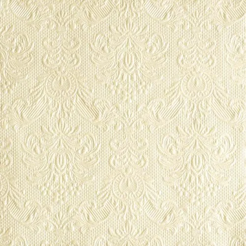Ambiente Servietten 40x40 Elegance Pearl Cream geprägt