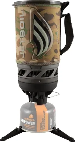 Jetboil Flash Campingkocher, Kochsystem für Rucksackreisen, Camo Brown, Camouflage