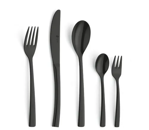 Paul Wirths SWING Besteckset 30-teilig für 6 Personen - Hochwertiges Besteckset aus 18/10 Edelstahl mit PVD Veredelung. Zeitloses, modernes Design für elegante Tischdekoration. Spülmaschinenfest und ideal für besondere Anlässe.