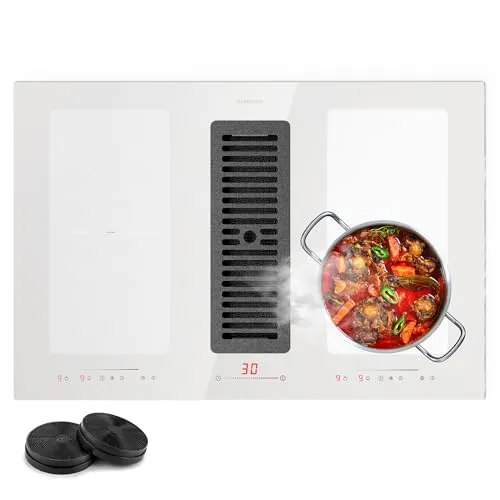 Full House 77 Down Air System Induktionsherd + Dunstabzugshaube 477 m3/h EEC A+