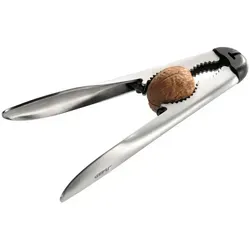 Gefu Nussknacker Nocetto, Schwarz, Edelstahl, Metall, 8.6x1.6x18.0 cm, für verschiedene Nussgrößen geeignet, Kochen, Küchenhelfer, Sonstige Küchenhelfer