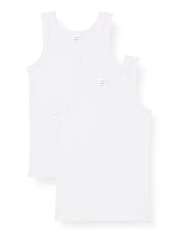 Schiesser Jungen 2 Pack Unterwäsche Unterhemd - 95/5 Organic Bio Baumwolle - Unterhemden für Jungen im praktischen Doppelpack, aus hochwertiger Organic Cotton für besten Tragekomfort und Hautfreundlichkeit.