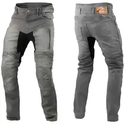 Trilobite Parado Slim Jeans - Grau - W44/L34 - Motorradhosen mit Tri-Stretcher® PRO 5.0 Denim für optimalen Komfort und Sicherheit, inklusive herausnehmbaren Level 2-Protektoren und verstellbaren Einsätzen.