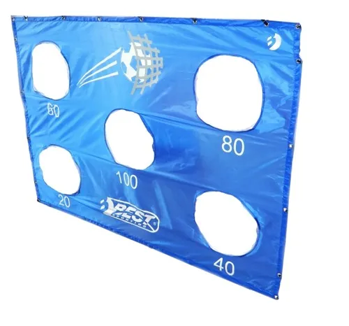 Best Sporting 11094 Torwand 213 x 152 cm blau/weiß - Torwand für präzises Schießen, ideal für Training und Spielspaß im Garten oder auf dem Sportplatz, robustes Material aus Polyester.