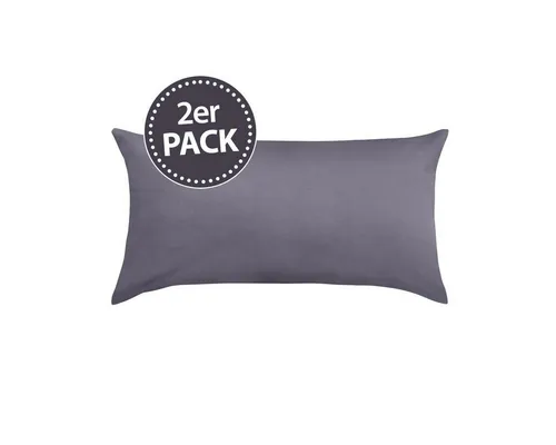 TRAUMSCHLAF Bettwäsche Pure, Mako Satin, 2 teilig, hochwertige Satin Bettwäsche