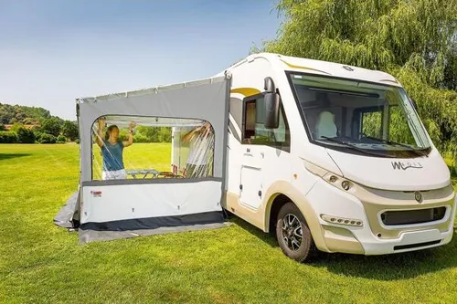 Fiamma Side W Pro Shade Seitenwand mit großem Fenster