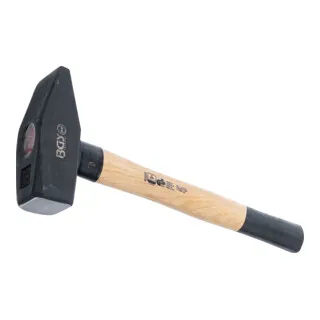 BGS Schlosserhammer 52320, Hickory-Stiel, DIN 1041, 2000 g
