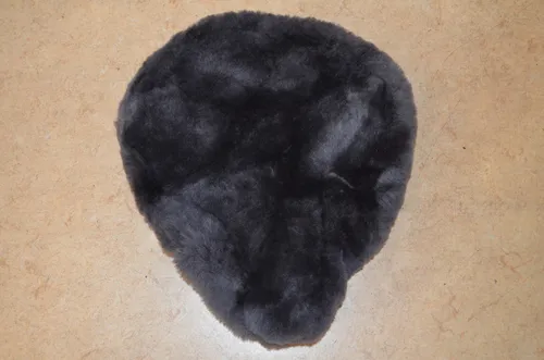 Lammfell Sattelbezug 100% Lammfell grau für Citysattel NEU