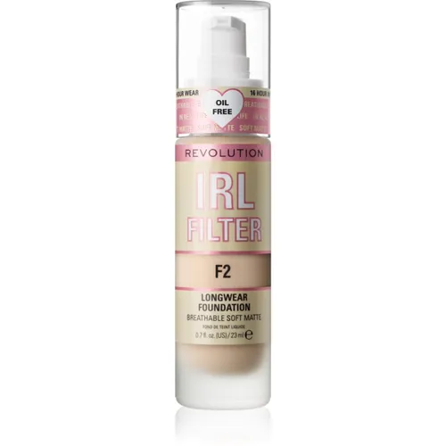 Makeup Revolution IRL Filter langanhaltendes mattierendes Make up Farbton F2 23 ml