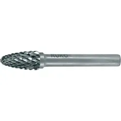 Frässtift RBF D.10mm Kopf-L.20mm Schaft-D.6mm HM Blank Verz.KVZ 4 RUKO
