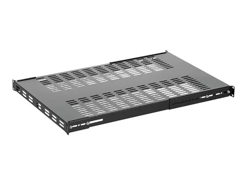 StarTech.com 1HE belüfteter Rack Fachboden - 150kg - Computer- & Server-Racks mit einstellbarer Tiefe von 49,5 bis 97,4 cm, ideal für belastbare Aufbewahrung von Netzwerkgeräten und Zubehör in professionellen Umgebungen.