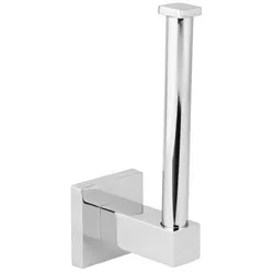 Fackelmann MARE Toilettenpapierhalter + Bevorrater, Chrom glänzend