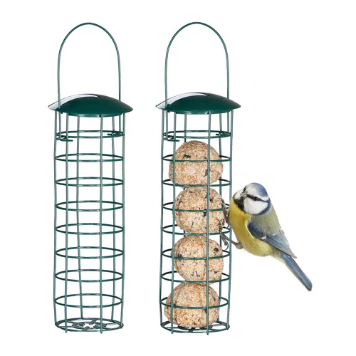 Meisenknödelhalter Meisenknödelspender Vogelfutterstation Futtersäule 2 Stück