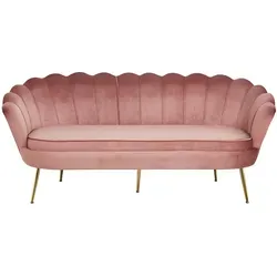 SalesFever Muschelsofa 3-Sitzer in gold von SalesFever