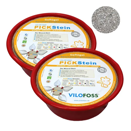 Vilofoss Pickstein extra hart 2 x10 kg Pickschale 20 kg Geflügel Hühner Mineral