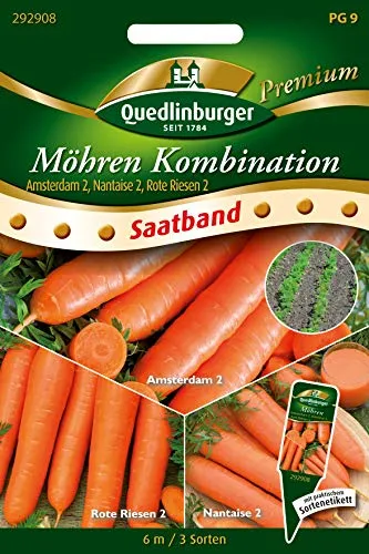 Quedlinburger 292908 Möhren früh mittel spät (SB-Möhrensamen)