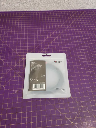 LINDY USB-Kabel USB 3.2 Gen2 -USB-C Stecker 1.00m Schwarz, Grau_0.06_5