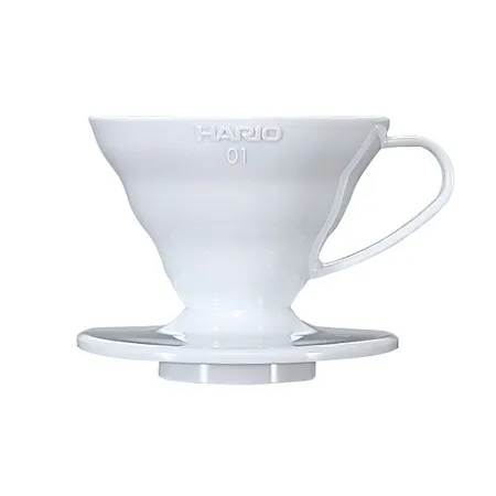 Hario V60-01 Plastic Dripper White Hario 4977642143326