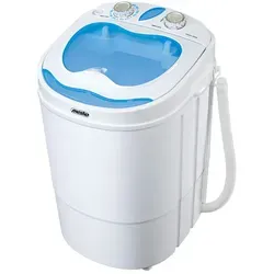 Mesko Waschschüssel MS 8053 - Kleine Waschmaschine mit Schleudern, 3 kg Kapazität, ideal für Camping und platzsparend in Weiß