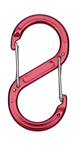 Relags Zubehörkarabiner, 2 Stück-S Karabiner, Rot, S in rot von Coghlan