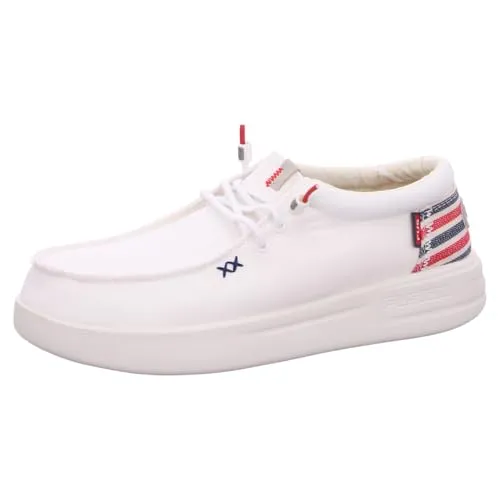 Fusion sportlicher Schnürer Weiß - Damen-Schnürhalbschuhe mit herausnehmbarem Korkfußbett, flexibler Laufsohle und rutschhemmendem Design für optimalen Tragekomfort – der perfekte Freizeitbegleiter.